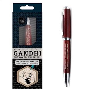 Mahatma Gandhi Literacy Quote Collectible Pen